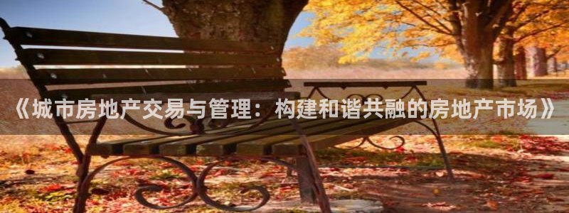 老新宝5授权登录：《城市房地产交易与管理：构建和谐共融的房地