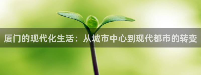 新宝_5：厦门的现代化生活：从城市中心到现代都市的转变