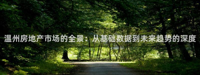 新宝5平台登陆：温州房地产市场的全景：从基础数据到未来趋势的