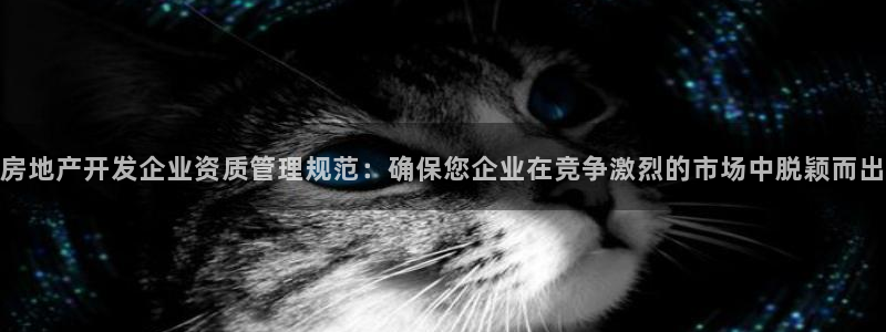 新宝5平台注册：房地产开发企业资质管理规范：确保您企业在竞争
