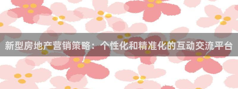 新宝5后：新型房地产营销策略：个性化和精准化的互动交流平台
