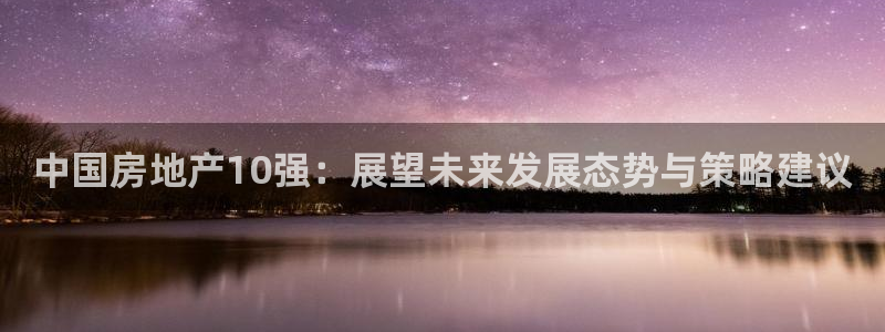 新宝5注册：中国房地产10强：展望未来发展态势与策略建议