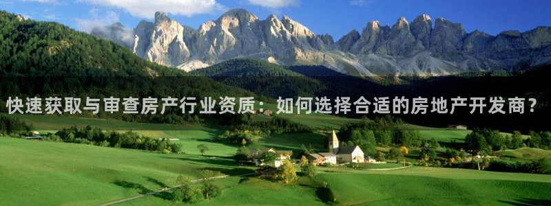新宝5测登录：快速获取与审查房产行业资质：如何选择合适的房地