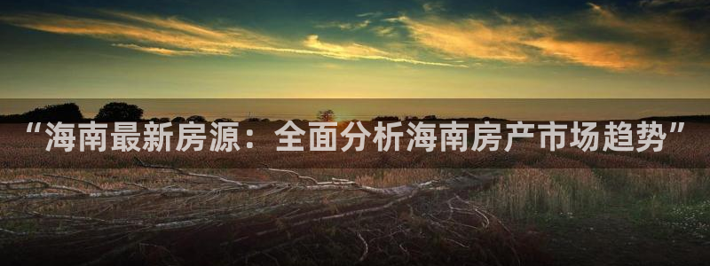 新宝rm5：“海南最新房源：全面分析海南房产市场趋势”
