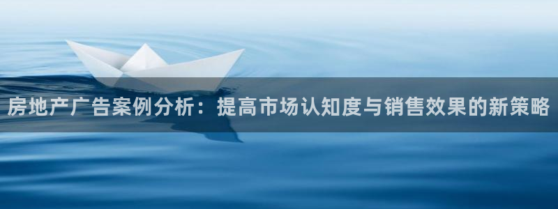 新宝5直属：房地产广告案例分析：提高市场认知度与销售效果的新