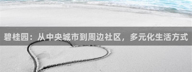 新宝新5：碧桂园：从中央城市到周边社区，多元化生活方式
