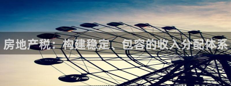 新宝5娱乐没：房地产税：构建稳定、包容的收入分配体系