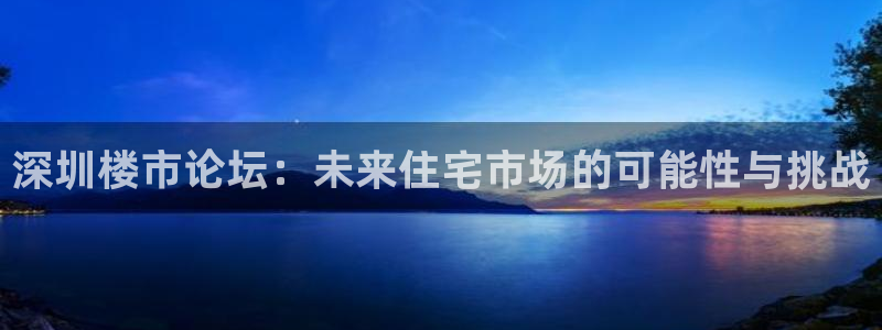 下载新宝5：深圳楼市论坛：未来住宅市场的可能性与挑战