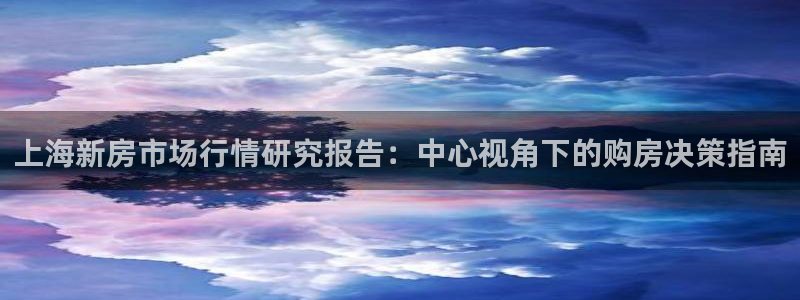 新宝5唯一：上海新房市场行情研究报告：中心视角下的购房决策指