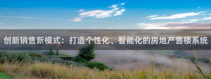 新宝5源码：创新销售新模式：打造个性化、智能化的房地产售楼系